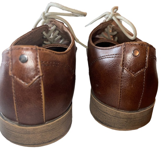 H&M Men’s Leather Loafer Lace Up Loafer Brown Size 41 ( US Size 8.5) Bus Casual - Picture 3 of 7